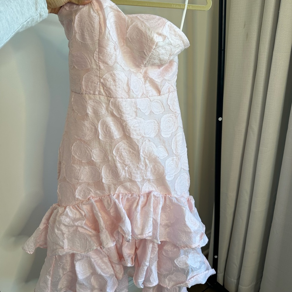 Pink Ruffled Kids Dress